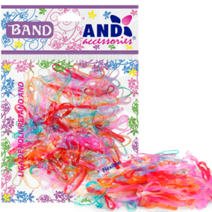 Bolsa de 200 ligas de Latex Tpu AND Transparente Fiesta