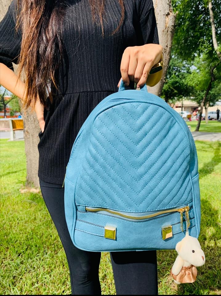 Mochila Grenobil Con Borla Azul - Exotiq Boutique