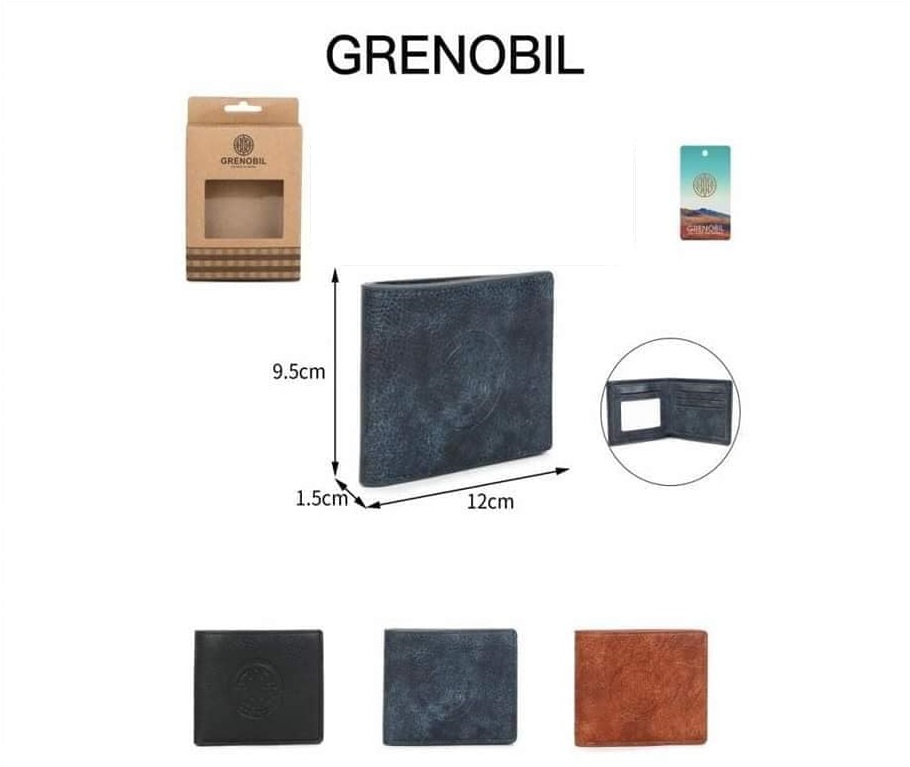 Cartera Para Caballero Grenobil CL04 Negra - Exotiq Boutique