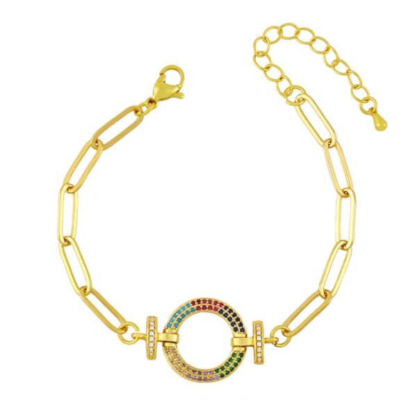 Pulsera MELIÁN De Circulo Con Incrustaciones De Circonio **