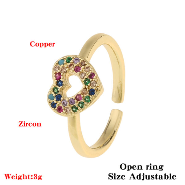 Anillo MELIÁN Love Con Piedras De Zircon - Imagen 5