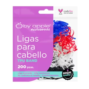 Bolsa De 200 Ligas De Hule Para Cabello Escolar By Apple