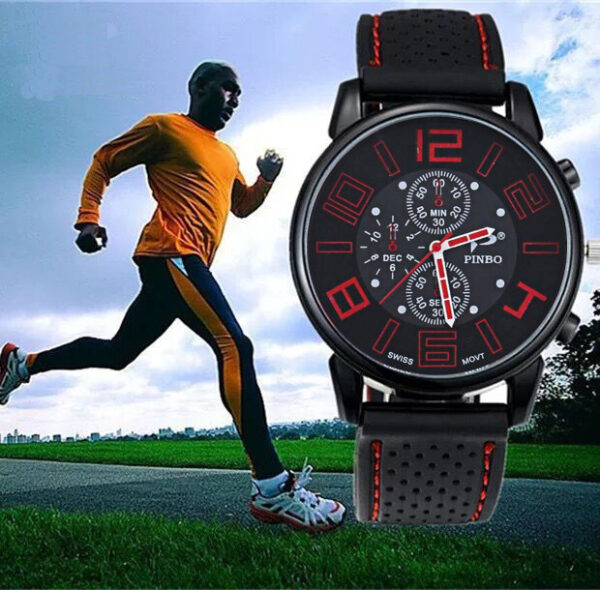 Reloj Deportivo Rojo De Silicona - Imagen 3