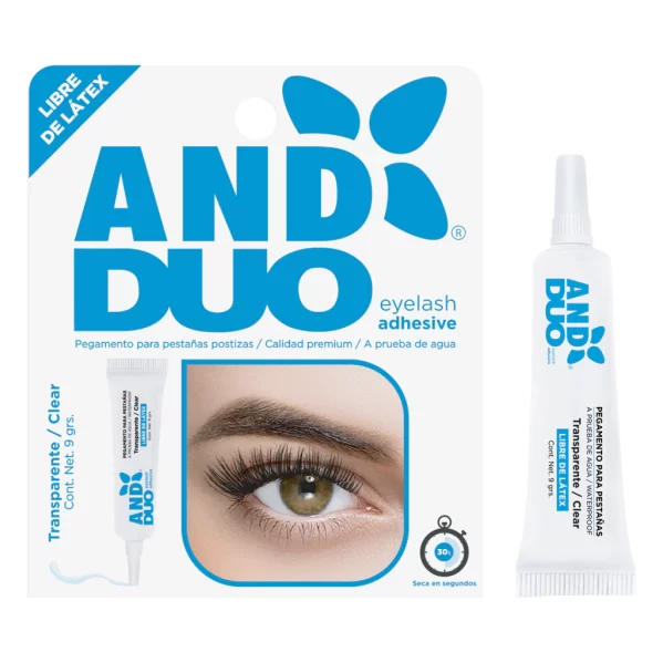 PEGAMENTO PARA PESTAÑAS AND DUO TRANSPARENTE 9 GRS