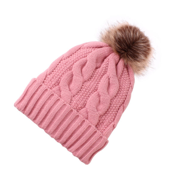 Gorro De Lana Con Pompón Blanco - Imagen 4