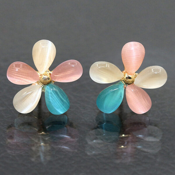 Aretes De Flor De Colores
