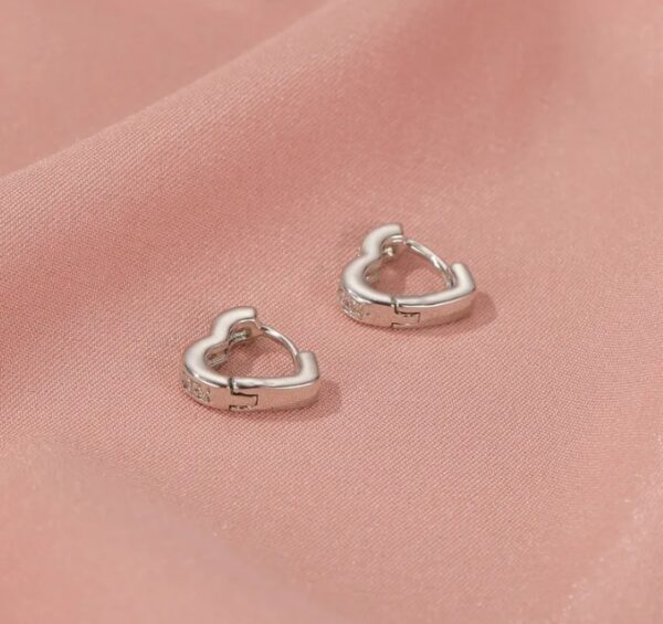 Aretes De Corazón Plata° - Imagen 6