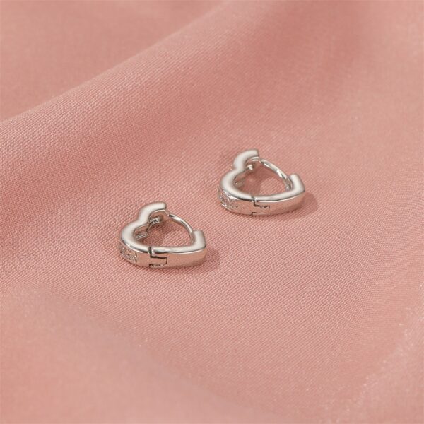 Aretes De Corazón Plata°