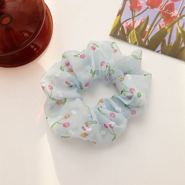 Scrunchie Azul Cereza