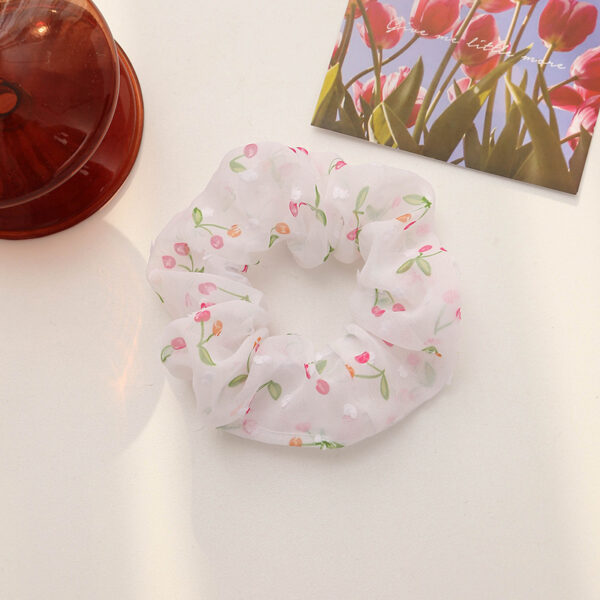 Scrunchie Blanco Cereza