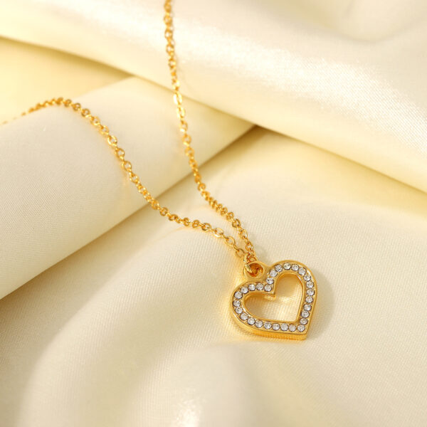 Collar Caroli En Acero Inoxidabel De Oro 18K