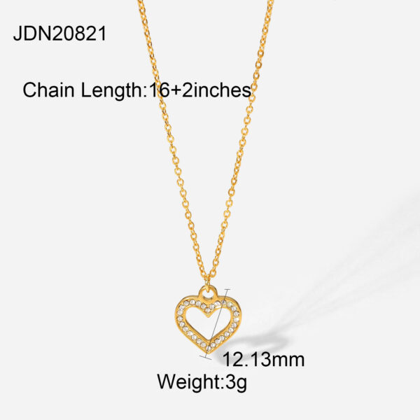 Collar Caroli En Acero Inoxidabel De Oro 18K - Imagen 8