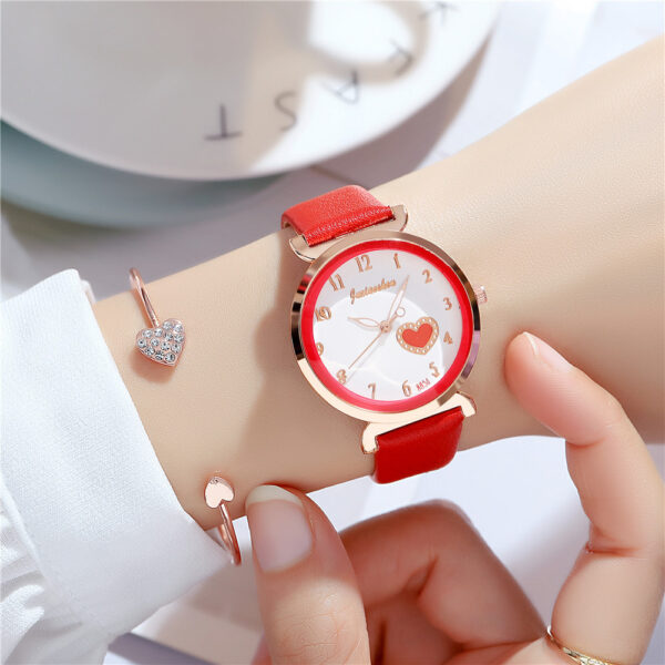 Reloj Ladies Rojo En Forma De Corazón - Imagen 2