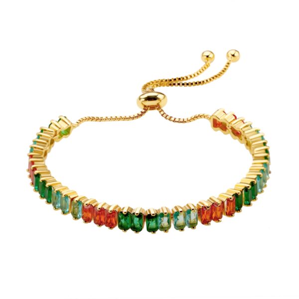 Pulsera Stella En Laton Chapada En Oro De 18k