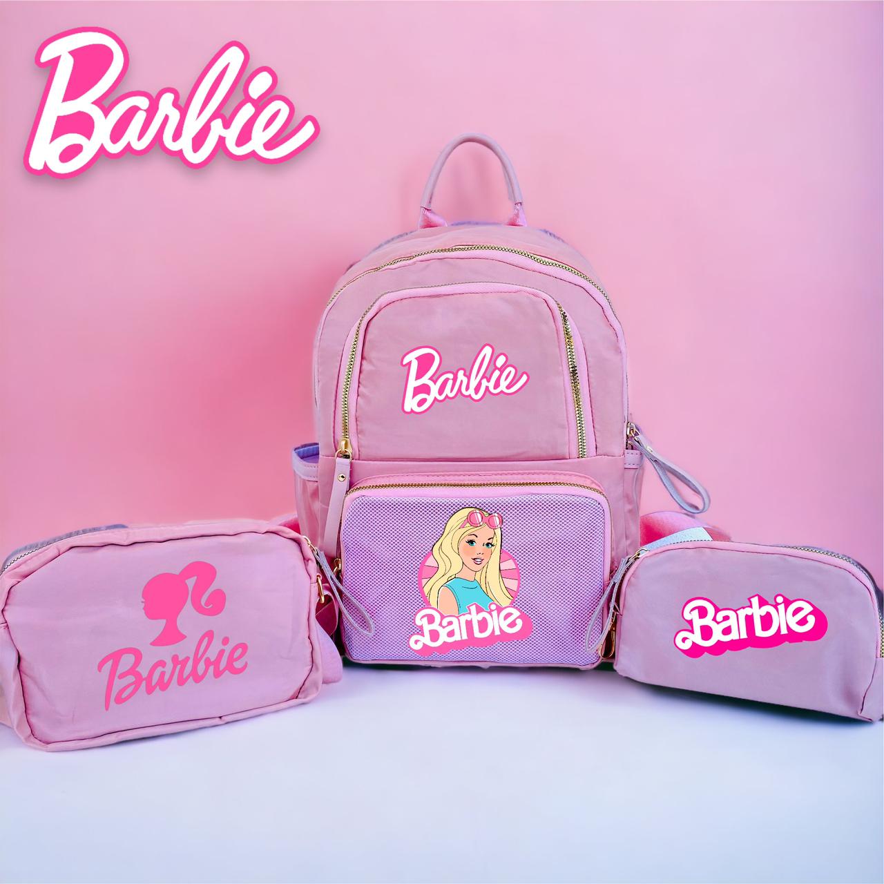 Mochila Trio Rosa Barbie - Exotiq Boutique