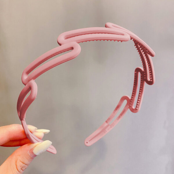 Didadema De Plastico Estilo Anillo Color Rosa