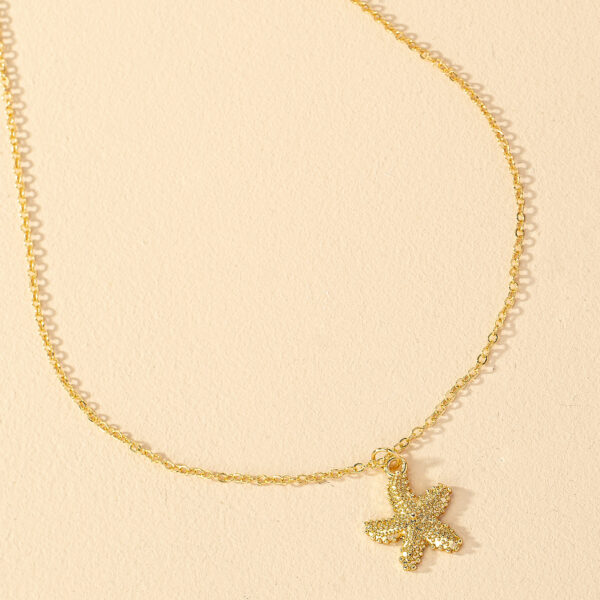 Collar Dorado De Estrella De Mar - Imagen 4