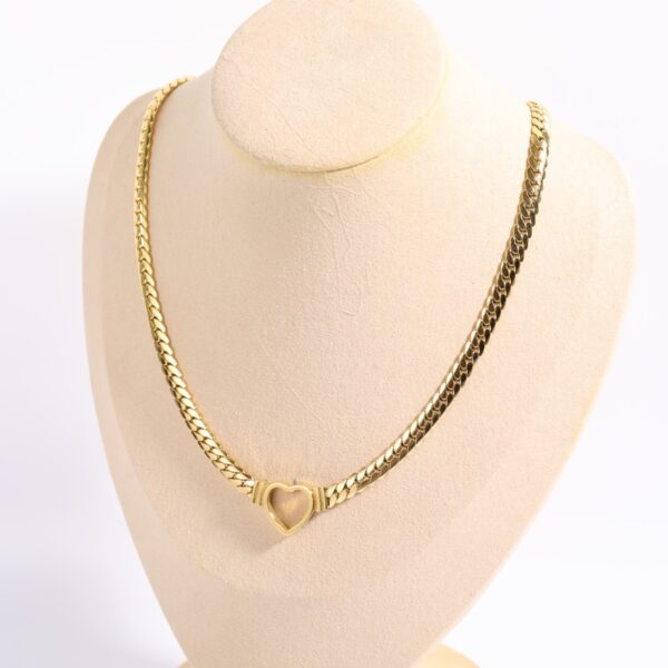 Collar De Corazón Acero Inoxidable