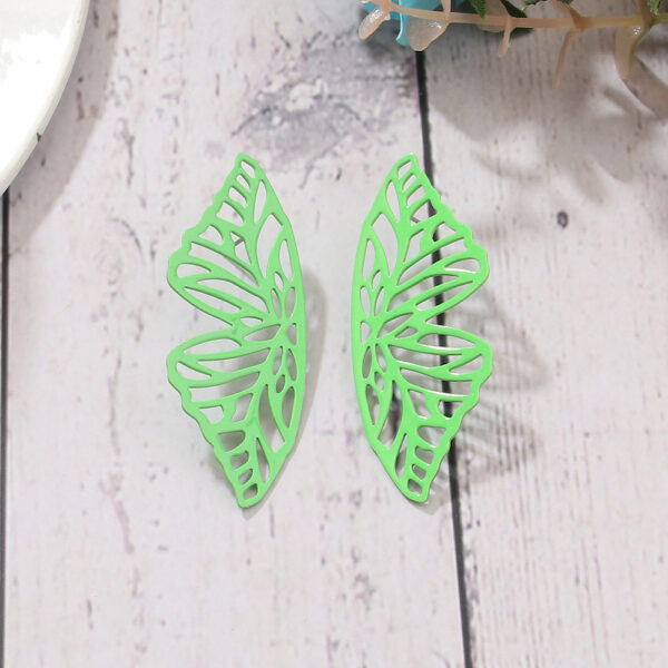 Aretes Alas De Mariposa Verde