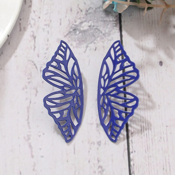 Aretes Alas De Mariposa Azul