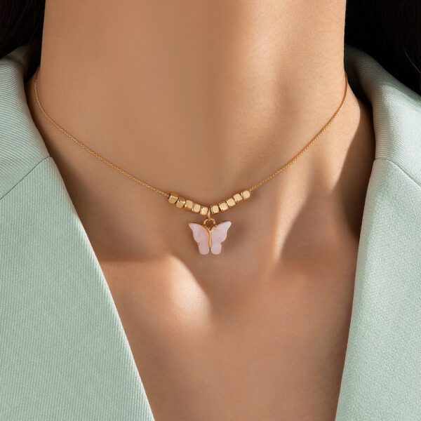 Collar Dorado Mariposa