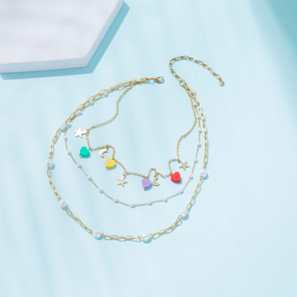 Collar Corazones Y Perlas - Imagen 2