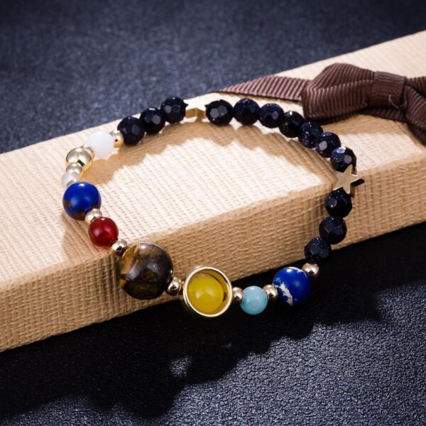 Pulsera Estilo Étnico Piedra Natural Filamento - Imagen 3