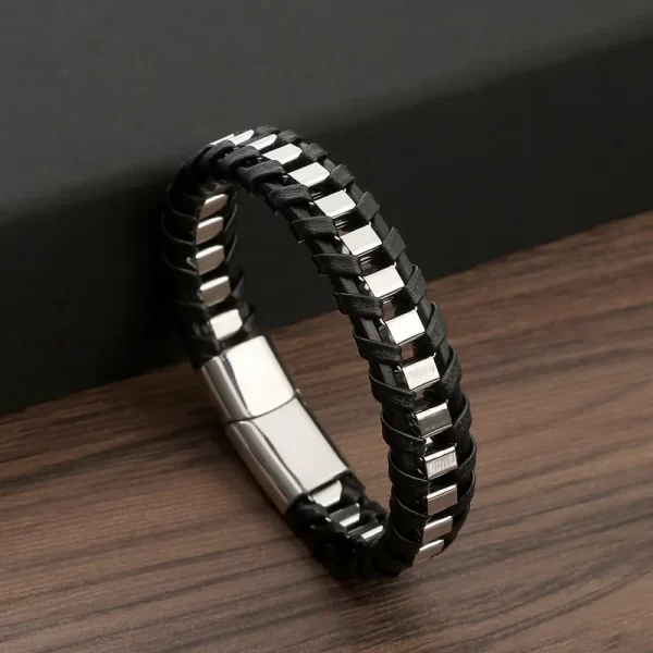 Pulsera Tipo Cadena Plateada