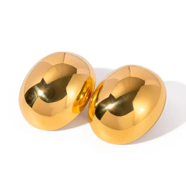 Aretes CHAREL Chapado En Oro - Imagen 4