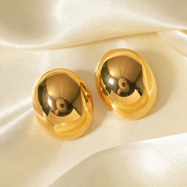 Aretes CHAREL Chapado En Oro
