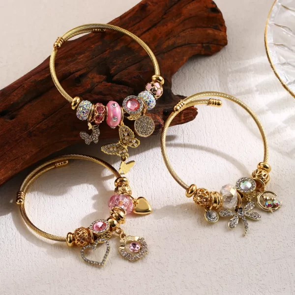 Pulsera Dorada Mariposas - Imagen 2