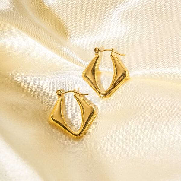 Aretes BEAUX Chapado En Oro - Imagen 2