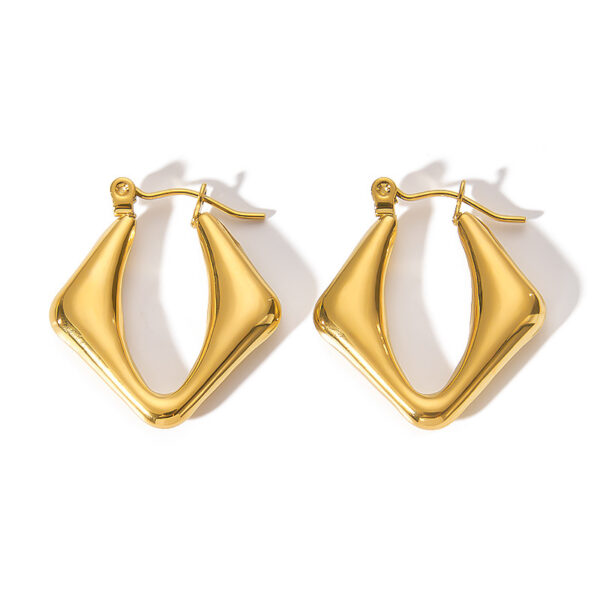 Aretes BEAUX Chapado En Oro - Imagen 4