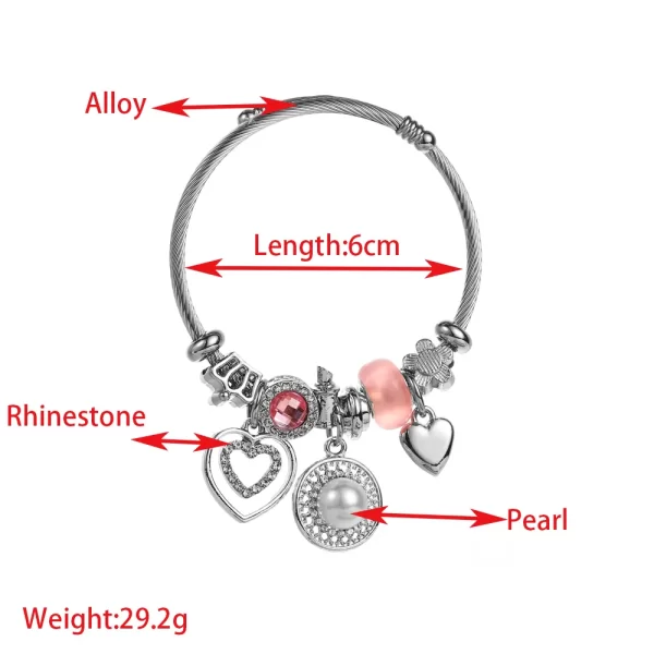 Pulsera De Mariposa Rosa - Imagen 3