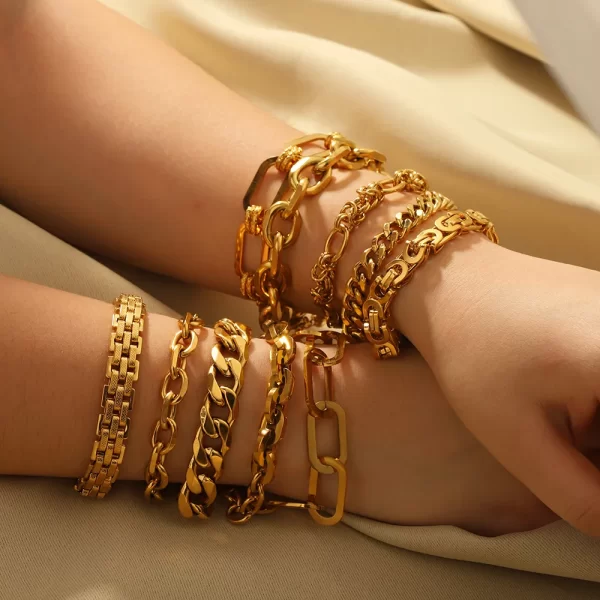 Pulsera Gallician Chapado En Oro - Imagen 2