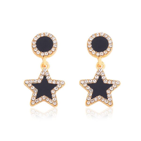 Aretes Negros De Estrella - Imagen 3