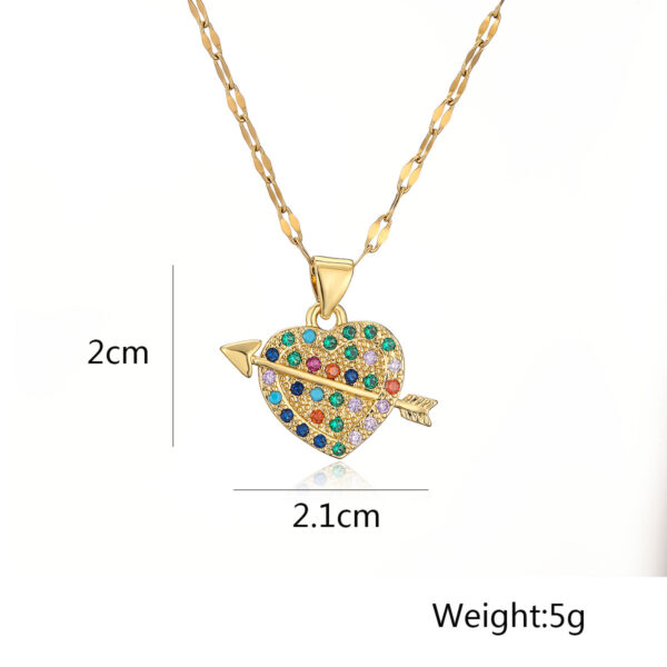 Collar Corazón De Colores - Imagen 5