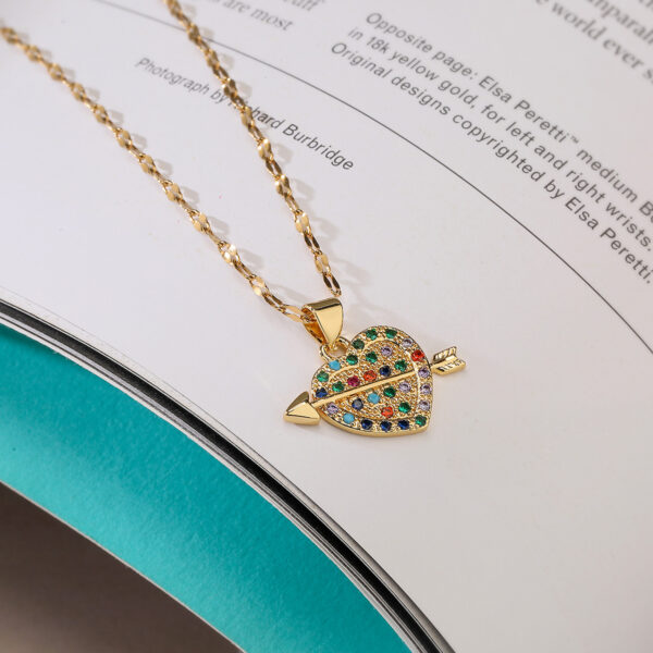 Collar Corazón De Colores - Imagen 3