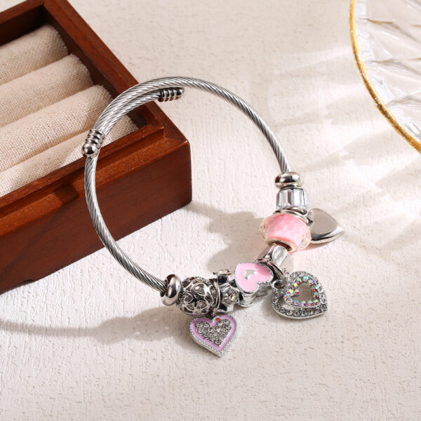 Pulsera Multielemento De Corazón