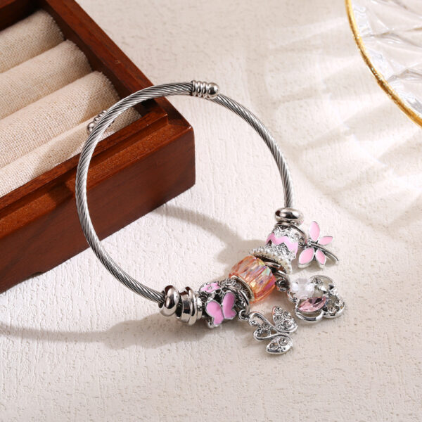 Pulsera Multielemento De Mariposa