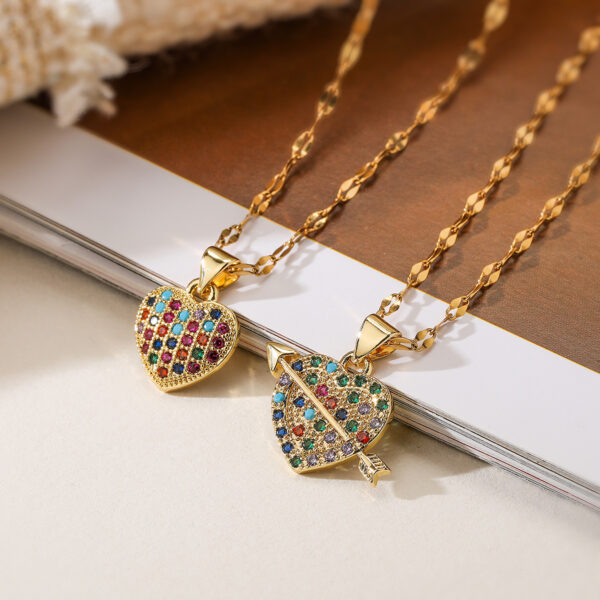 Collar Corazón De Colores - Imagen 2