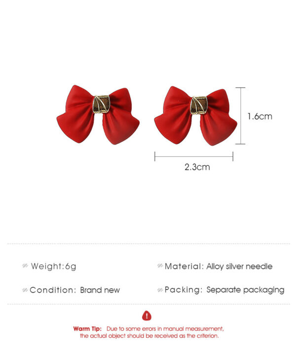 Aretes Negros De Lazo - Imagen 3