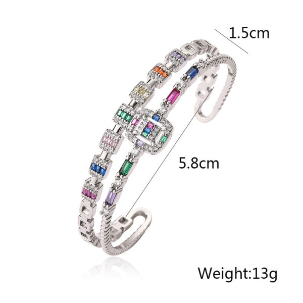 Pulsera Abierta De Cobre Bañado En Oro - Imagen 4