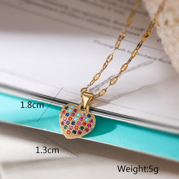 Collar Corazón De Colores - Imagen 4