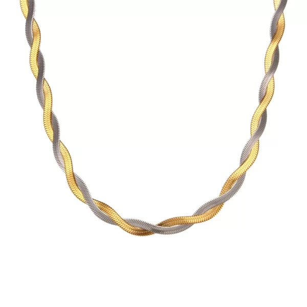 Collar Multicolor Cadena De Serpiente