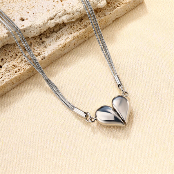 Collar Dulce Corazón Plateado