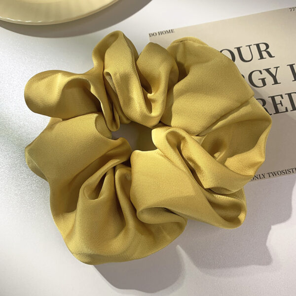 Scrunchie Grande De Color Amarillo