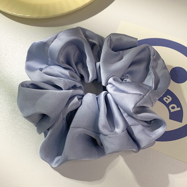 Scrunchie Grande De Color Azul