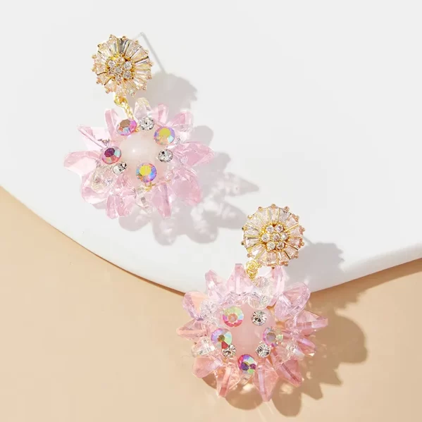 Pendientes Rosa Elegantes de Dulce Flor