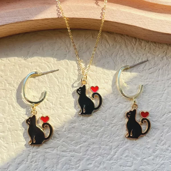 Aretes De Gatito Blanco - Imagen 4